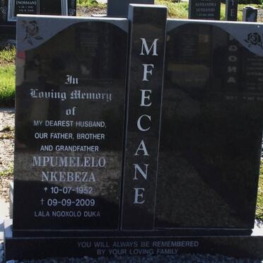 MFECANE Mpumelelo Nkebeza 1952-2009