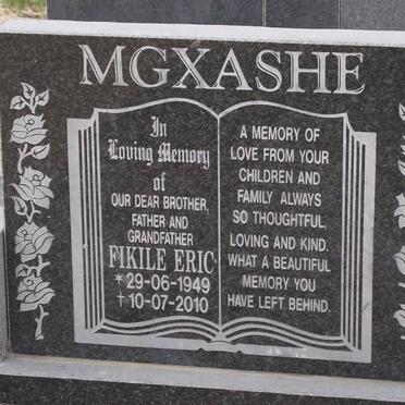 MGXASHE Fikile Eric 1949-2010