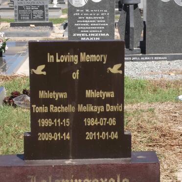 MHLETYWA Tonia Rachelle 1999-2009 :: MHLETYWA Melikaya David 1984-2011