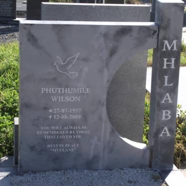 MHLABA Phuthumile Wilson 1957-2009