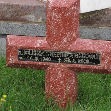 MKHONGI Kholiswa Christina 1940-2008