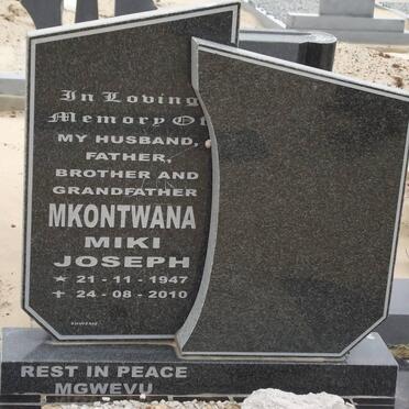 MKONTWANA Miki Joseph 1947-2010