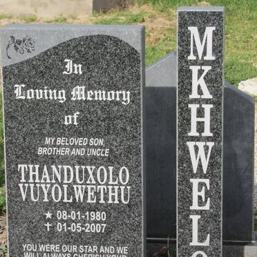 MKHWELO Thanduxolo Vuyolwethu 1980-2007