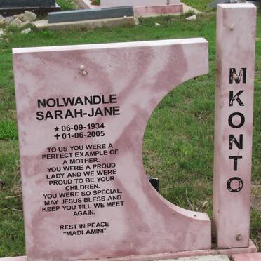 MKONTO Nolwandle Sarah-Jane 1934-2005