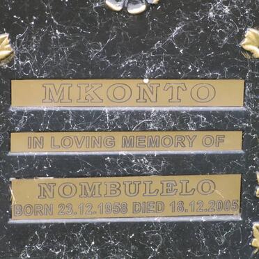 MKONTO Nombulelo 1958-2005