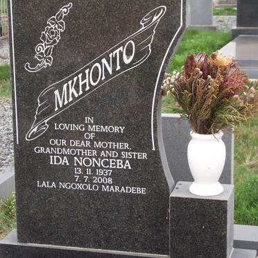 MKHONTO Ida Nonceba 1937-2008