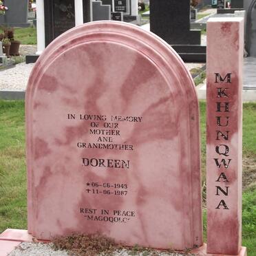MKHUNQWANA Doreen 1948-1987