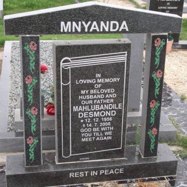 MNYANDA Mahlubandile Desmond 1956-2008