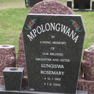 MPOLONGWANA Lungiswa Rosemary 1962-2002
