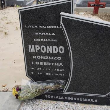 MPONDO Nonzuzo Egbertha 1943-2011