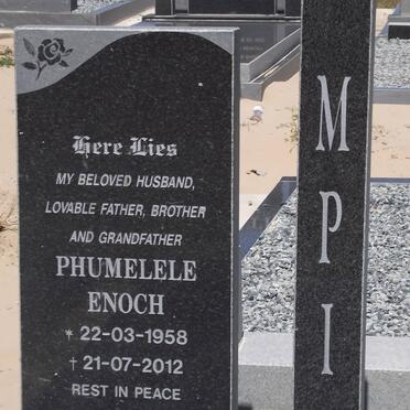 MPI Phumelele Enoch 1958-2012