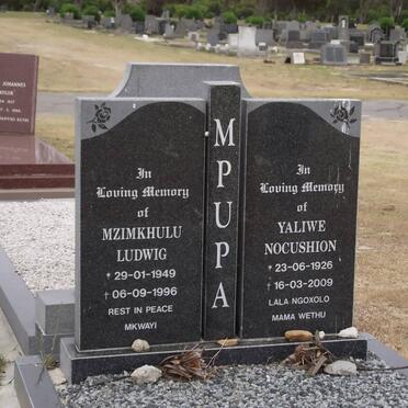 MPUPA Mzimkhulu Ludwig 1949-1996 &amp; Yaliwe Nocushion 1926-2009