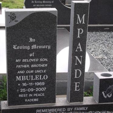 MPANDE Mbulelo 1969-2007