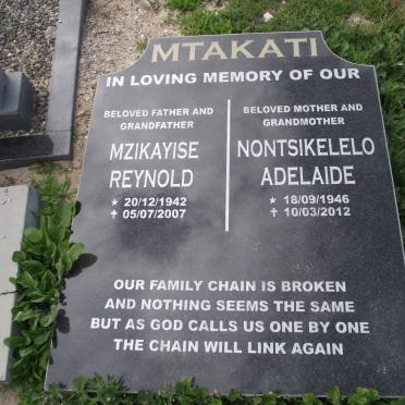 MTAKATI Mzikayise Reynold 1942-2007 &amp; Nontsikelelo Adelaide 1946-2012