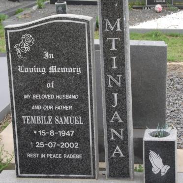 MTINJANA Tembile Samuel 1947-2002