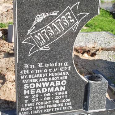 MTSATSE Sonwabo Headman 1968-2011