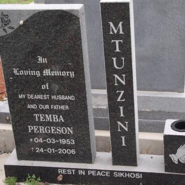 MTUNZINI Temba Pergeson 1953-2006