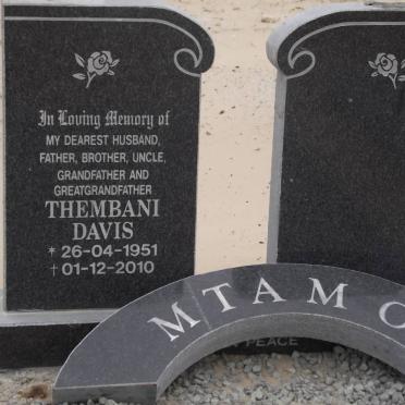 MTAMO Thembani Davis 1951-2010