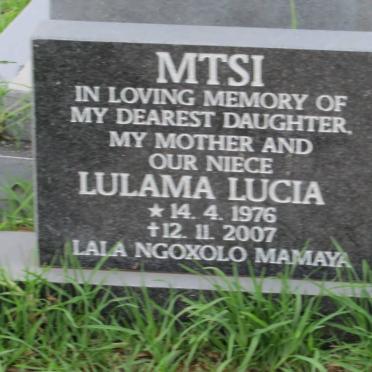 MTSI Lulama Lucia 1976-2007