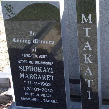 MTAKATI Siphokazi Margaret 1962-2010
