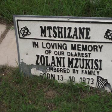 MTSHIZANE Zolani Mzukisi 1973-2005
