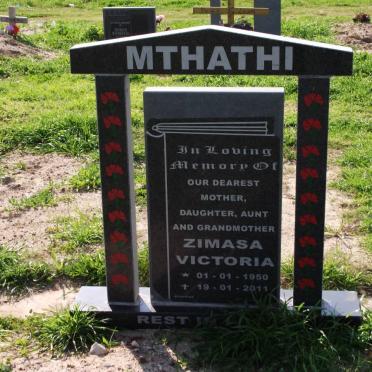 MTHATHI Zimasa Victoria 1950-2011