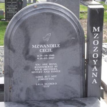 MZOZOYANA Mzwandile Cecil 1948-2007