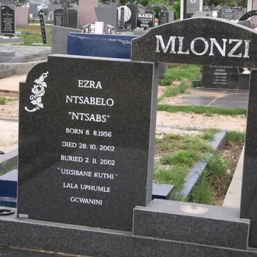 MLONZI Ezra Ntsabelo 1956-2002