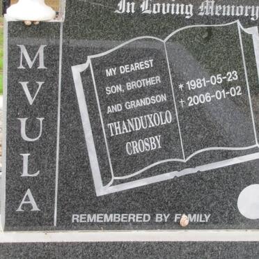 MVULA Thanduxolo Crosby 1981-2006