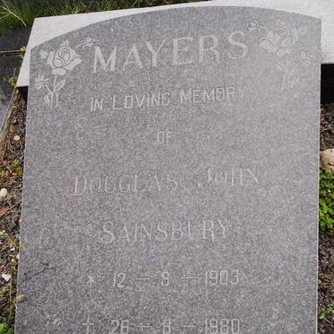MAYERS Douglas John Sainsbury 1903-1980