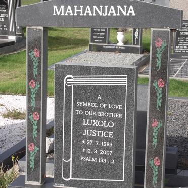 MAHANJANA Luxolo Justice 1983-2007