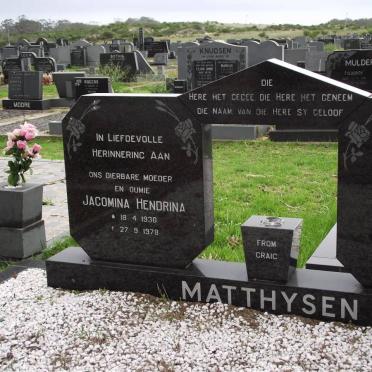 MATTHYSEN Jacomina Hendrina 1930-1978
