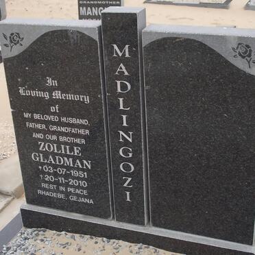 MADLINGOZI Zolile Gladman 1951-2010