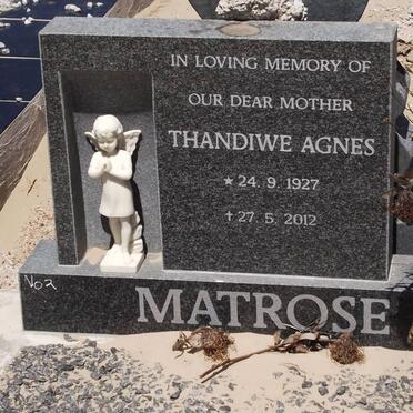 MATROSE Thandiwa Agnes 1927-2012