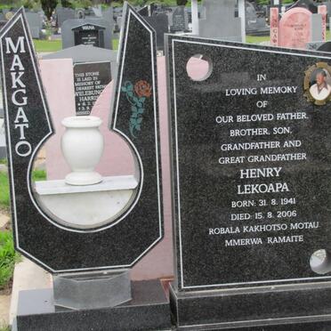 MAKGATO Henry Lekoapa 1941-2006