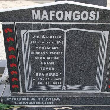 MAFONGOSI Brian Temba 1947-2011