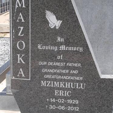 MAZOKA Mzimkhulu Eric 1929-2012