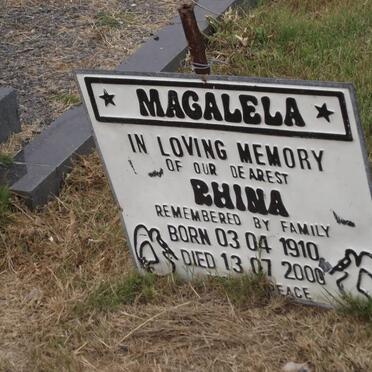 MAGALELA Rhina 1910-2000