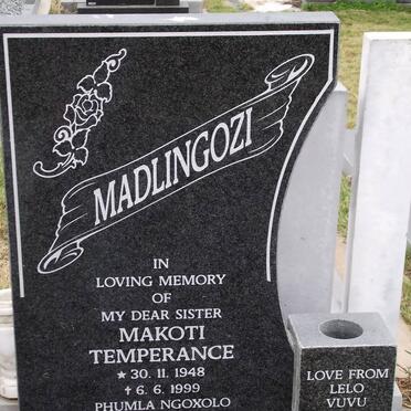 MADLINGOZI Makoti Temperance 1948-1999