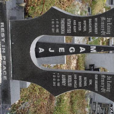 MAGEJA Mxolisi Aubrey 1980-2012 &amp; Ntantiso Thembeka 1982-2011