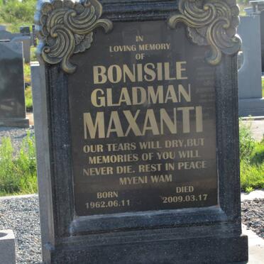 MAXANTI Bonisile Gladman 1962-2009