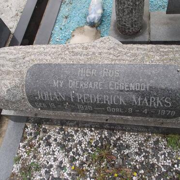 MARKS Johan Frederick 1920-1970