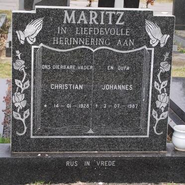 MARITZ Christian Johannes 1928-1987