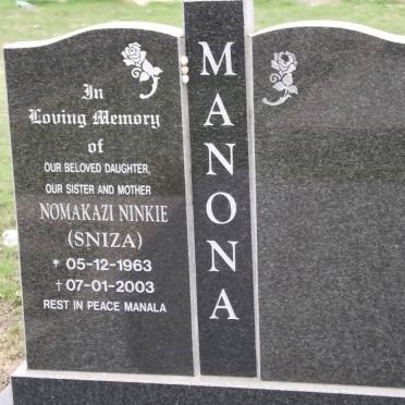 MANONA Nomakazi Ninkie 1963-2003