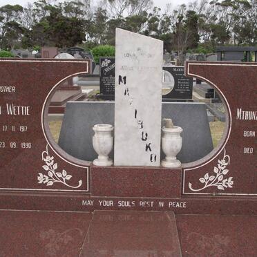 MAZIBUKO Mthunzi Alexander 1907-1989 &amp; Norah Wettie 1917-1990