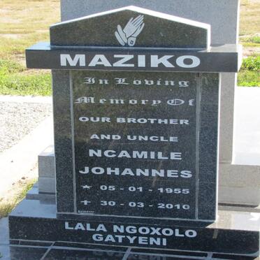 MAZIKO Ncamile Johannes 1955-2010