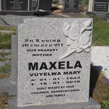 MAXELA Vuyelwa Mary 1943-2010