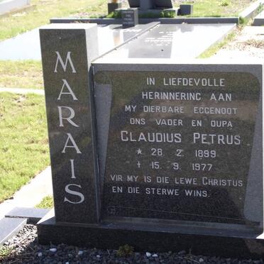 MARAIS Claudius Petrus 1899-1977