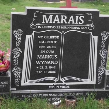 MARAIS Markus Wynand 1946-2006