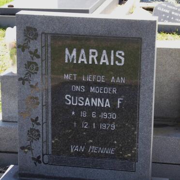 MARAIS Susanna F. 1930-1979